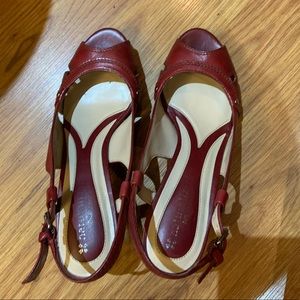 Naturalizer strappy red heels